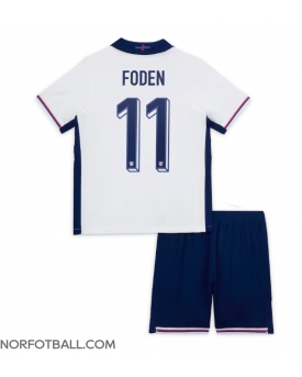 Billige Fotballdrakt England Phil Foden #11 Replika Hjemmedraktsett Barn EM 2024 Kortermet (med bukser)